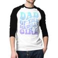 Dad Of The Birthday Girls Teens Kid Family Matching Birthday Men Baseball Raglan Shirt