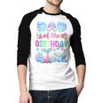Dad Of The Birthday Mermaid Girl Family Matching Party Men Baseball Raglan Shirt