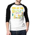 Dad Of The Birthday Scientist Matching Science Birthday Men Baseball Raglan Shirt