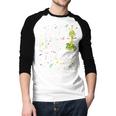 Dad Of The Birthday Snake Themed Birthday Party Men Baseball Raglan Shirt