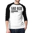 Dad BOD Loading 2024 Dad Fathers Day Baby Announcement Men Baseball Raglan Shirt