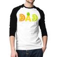 Dad Fruitarian Lover Summer Father Fruit Slice Men Baseball Raglan Shirt Dad Fruitarian Lover Summer Father Fruit Slice Men Baseball Raglan Shirt