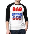 Dad And Mom Birthday Boy Spider Family Matching Men Baseball Raglan Shirt