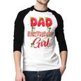 Dad And Mom Birthday Girl Strawberry Berry Sweet One Two Men Baseball Raglan Shirt