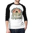 Dad Of The Ringmaster Kids Circus Theme B-Day Party Men Baseball Raglan Shirt