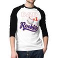 Dad Rookie Of Year 1st Birthday Baseball Theme Matching Men Baseball Raglan Shirt