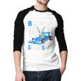 Dad Shirt Two Fast Two Curious Racing Cars Birthday Men Baseball Raglan Shirt