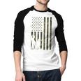 Dad And Son Duck Hunting Father And Son Matching Hunting Men Baseball Raglan Shirt