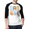 Dad Of The Sweet One Cookies And Milk 1st Birthday Party Men Baseball Raglan Shirt