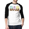 Dad Of The Sweet One Ice Cream 1st First Family Father's Day Men Baseball Raglan Shirt Dad Of The Sweet One Ice Cream 1st First Family Father's Day Men Baseball Raglan Shirt