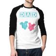 Dad Of Twins Family Daddy Fathers Day Future Parents Men Baseball Raglan Shirt