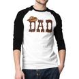 Dad Western Family Matching Birthday Cowboy Cowgirl Men Baseball Raglan Shirt
