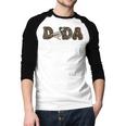Dada Of The Birthday Boy One Lucky Duck 1st Birthday Family Men Baseball Raglan Shirt