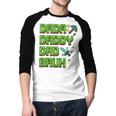 Dada Daddy Dad Bruh Father's Day Game Pixel Men Baseball Raglan Shirt