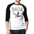 Dada Duck Hunting One Lucky Duck 1st Birthday Family Party Men Baseball Raglan Shirt