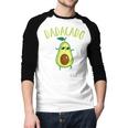 Dadacado Cute Daddy Avocado Pregnant Dad Father Day Men Baseball Raglan Shirt