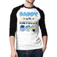Daddy Of The Bday Boy Blue Dog Theme Party Family Matching Men Baseball Raglan Shirt