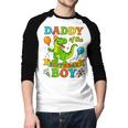 Daddy Of The Birthday Boy T-Rex Dinosaur Birthday Party Men Baseball Raglan Shirt Daddy Of The Birthday Boy T-Rex Dinosaur Birthday Party Men Baseball Raglan Shirt
