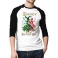 Daddy Of The Birthday Girl Pink And Green Family Matching Men Baseball Raglan Shirt