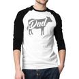 Daddy Cow For Dad's Who Lover Cows Men Baseball Raglan Shirt