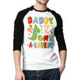 Daddy Of The One-A-Saurus 1St Birthday Boy Dinosaur Men Baseball Raglan Shirt
