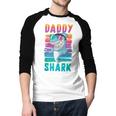 Daddy Shark Retro Vintage Dad Men Baseball Raglan Shirt Daddy Shark Retro Vintage Dad Men Baseball Raglan Shirt
