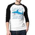 Daddy SharkShirt Fathers Day Family Matching Dad Men Baseball Raglan Shirt