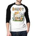 Daddy Of The Wild One 1St Birthday Kids Safari Jungle Men Baseball Raglan Shirt