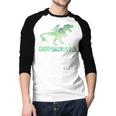 DaddysaurusRex Dinosaur Daddy Saurus Dad 2 Two Kids Dino Men Baseball Raglan Shirt DaddysaurusRex Dinosaur Daddy Saurus Dad 2 Two Kids Dino Men Baseball Raglan Shirt