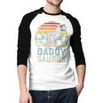 DaddysaurusRex Dinosaur Daddy Saurus Family Matching Men Baseball Raglan Shirt