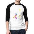 My Dad's Fight Is My Fight Bladder Cancer Awareness Men Baseball Raglan Shirt