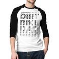 Dirt Bike DAD Bike Motocross Enduro US Flag Shirt T-Shirt Men Baseball Raglan Shirt