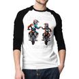 Dirt Bike Family Father Son Motocross Off-Road MX Dad Boys Men Baseball Raglan Shirt