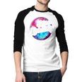 Disco Daddy 60's 70s Disco Dad Men Baseball Raglan Shirt