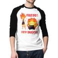 Disney And Pixar’s Elemental Proud Dad Of a Fiery Daughter Men Baseball Raglan Shirt