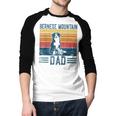 Dog Berner Dad Vintage Bernese Mountain Dad Men Baseball Raglan Shirt