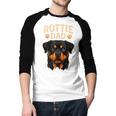 Dog Owner Dad Rottweiler Rottie Dad Men Baseball Raglan Shirt