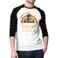 Don't Make Me Use My Daddy Voice Gay Bear Pride Men Baseball Raglan Shirt