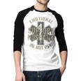 Emotional Support Husband Do Not Pet Dad For Men Men Baseball Raglan Shirt