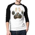 English Springer Spaniel Mountain Paw Dog Mom Dad Men Baseball Raglan Shirt