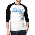 Expecting Dad Of Boy Est 2026 Father's Day Son-Dad To Be Men Men Baseball Raglan Shirt