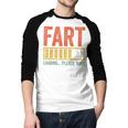 Fart Loading Please Wait Shirt Men Dad Joke Fathers Day Men Baseball Raglan Shirt