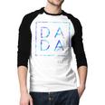 Father's Day For New Dad Dada Him Papa Tie Dye Dada Small Men Baseball Raglan Shirt