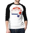 Fathers Day Shirt Cool Dad Bombest Pop Retro 80s Dad Men Baseball Raglan Shirt