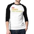 Fathers Day From Wife Son Kids Dad Grandpa Great Grandpa Men Baseball Raglan Shirt