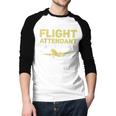 My Favorite Flight Attendant Calls Me Dad Flight Attendant Men Baseball Raglan Shirt