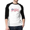 My Favorite People Call Me Pipi USA Flag Dad Father's Day For Men Men Baseball Raglan Shirt