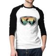 My Favorite Ski Buddies Call Me Dad For Ski Dad Men Baseball Raglan Shirt