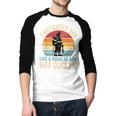 Firefighter Dad Like Regular Dad But Cooler Father's Day Men Baseball Raglan Shirt