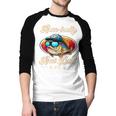 Fishing Father's Day Dad Fisherman Birthday Graphic Men Baseball Raglan Shirt